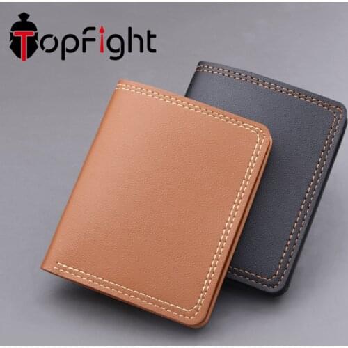 TopFight 1Pcs New Russian Auto Short Wallet Women Design Dollar Price Top Men Short Vintage PU