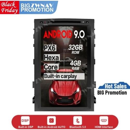 Vertical Tesla 17 inch screen Android 9.0 Car multimedia GPS Player For Toyota Land cruiser 2008-2015 GPS Audio Radio head unit