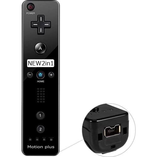 7 Colors 1pcs Built-in Motion Plus Remote Controller for Wii Gamepad With Silicone Case and Hand Strap for wii command