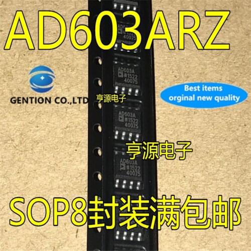 10Pcs AD603 AD603A AD603AR AD603ARZ SOP8 Variable gain operational buffer amplifier chip in stock 100% new and original
