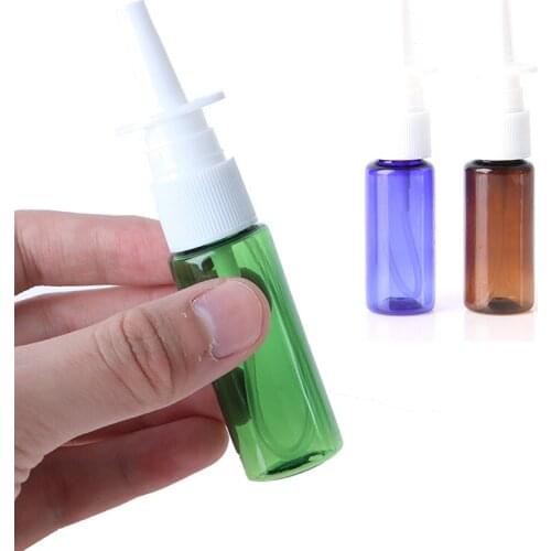 20ml Empty Plastic Nasal Pump Spray Bottles Sprayer Mist Nose Refillable Bottle