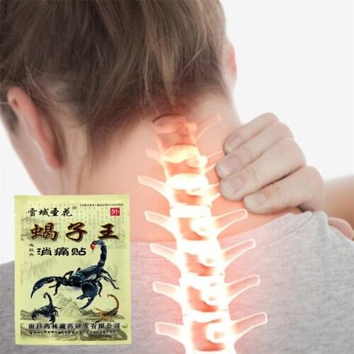 32Pcs=4Bags Emperor Scorpion Heating Pain Relief Orthopedic Plaster Herbal Analgesic Patch rheumatoid Joint Pain Lumbar and leg