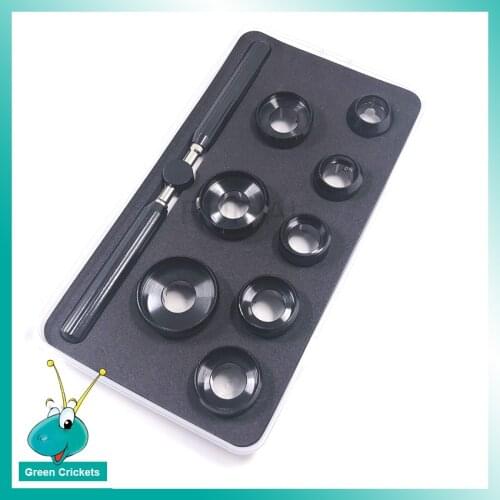 8pcs/lot RP.5537-8 Watch Case Opener Dies set Assort Size Quality Watch Back Opener Tool for Rlx Repair Watch Tool