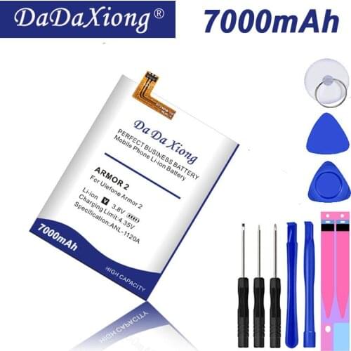 6700mAh battery For Ulefone Armor 2 Phone Battery++Gift tools +stickers