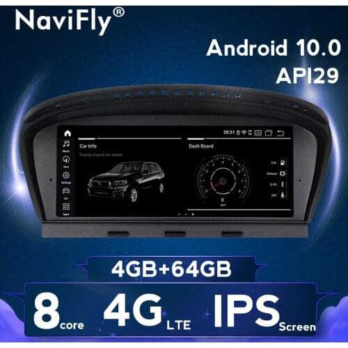 Android 10 4GB+64GB GPS Navigation Car Radio multimedia player for BMW 5 Series E60 E61 E63 E64 / 3 Series E90 E91 E92 2004-2011