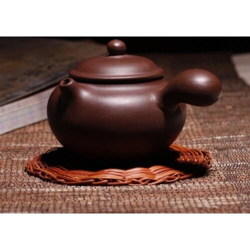 Side pot Purple mud special price Yixing purple sand pot Kung Fu teapot tea set wholesale purple sand gift custom logo