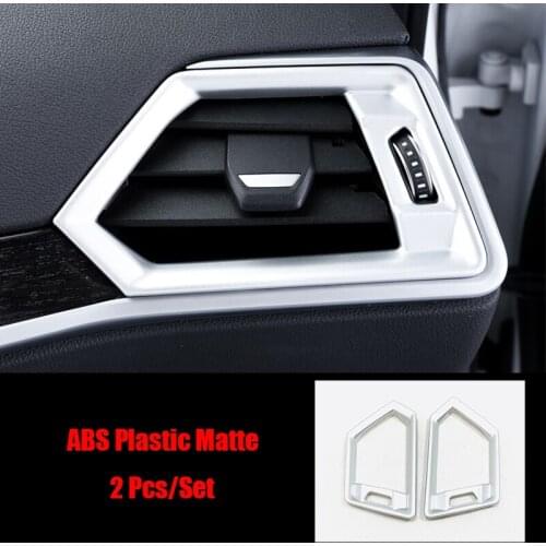 For BMW 3 Series G20 2019 2020 Accessories ABS Matte/Carbon Fibre Car Left And Right Air Outlet Cover Trim Sticker Car Styling