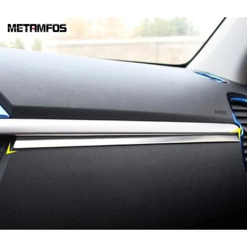 For Kia Rio 4 X-line 2018 2019 Glove Locker Copilot Seat Center Control Strip Cover Trim Decoration Sticker Interior Accessories