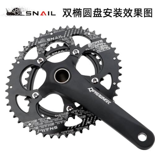 GOLDIX five-jaw 110BCD road bike folding car double disc double ellipse power tooth disc oval disc shimano105 SRAM litepro