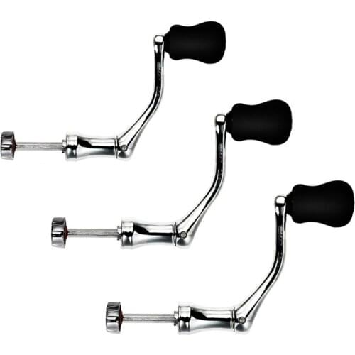 U2JB Fishing Spinning Reel Crank Handle Replacement Part Fishing Rotatable Grip Knob Metal Fishing Tools Spinning Reel Handle