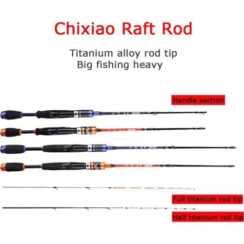 Micro Lead Soft Raft Rod Glass Fiber And Titanium Alloy Tip Carbon Fiber Spinning Rod Big Fishing Heavy Boat Fishing Pole Pesca