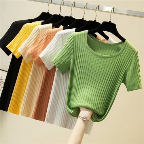 Женские летние футболки Minglu China At AliExpress