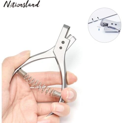 1pc Steel DIY Garment Pattern Notcher Pro Designer Tailors Sewing Punch Pliers Punch Marker Dress Patternmaking Notcher Tool