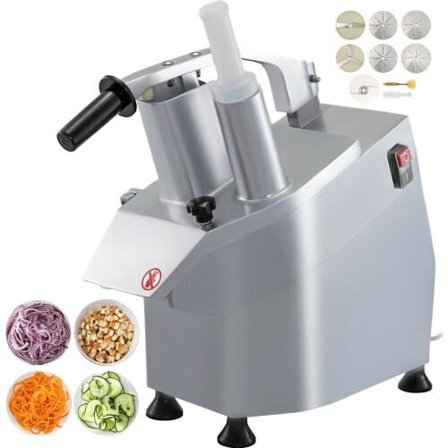 Details about Vegetable Cutter Commercial Food Processor 6 Cutting Disks Vegetable Processor