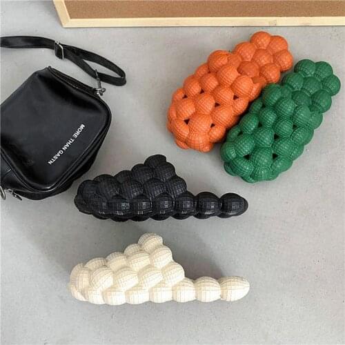 Women Shoes 2021 Summer Sandals Slippers Beach Slippers Women Bubble Sandals Fashion Step on Stool Sandals Women