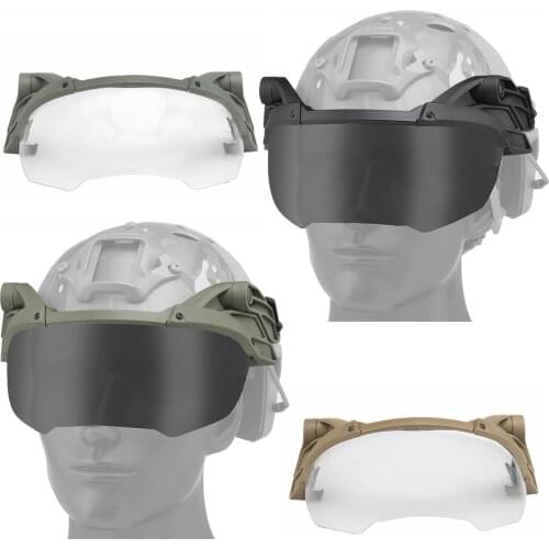 Tactical Airsoft Paintball Goggles Windproof Anti Fog CS War Game Flip Up Protection Goggles Fits for Fast Helmet