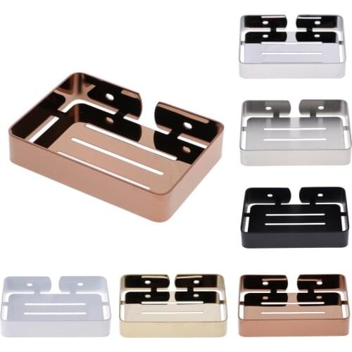 Bathroom Stainless Steel Soap Dish Holder Sponge Rack Wall Mounted Hardware w/Screws for Home Kitchen Bathroom Use