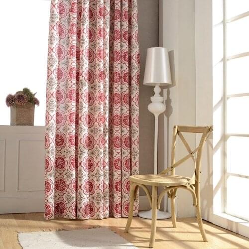 Fashion Flower Design Blackout Curtains for Living Room Bedroom Kitchen Soft Hand Feeling Custom Made