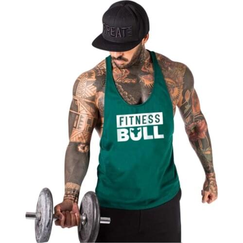 Sleeveless Strap Green Fitness Training Vest Tank Top vest Sports Gym Training Equipment Comfortable All Seasons T-Shirt