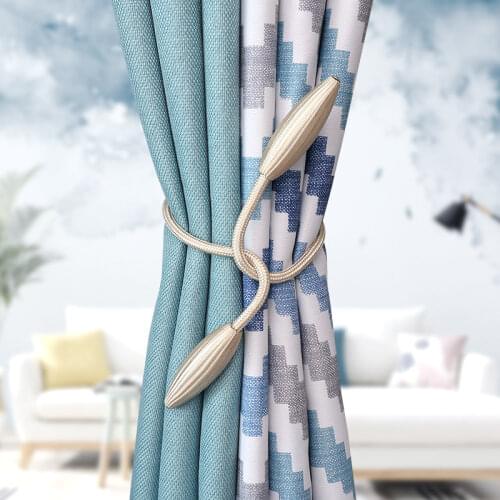 Arbitrary shape strong Curtain Tiebacks Plush Alloy Hanging Belts Ropes Curtain Holdback Curtain Rods Accessoires curtain hooks