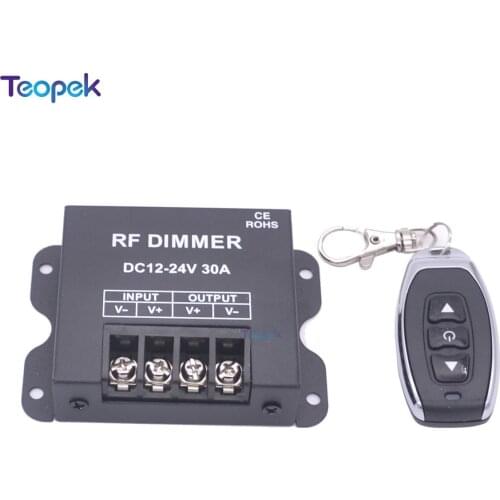 30A RF Led Dimmer 3Key Remote LED Single Color Dimmer Brightness Control For LED Spot lamp Recessed Strip light