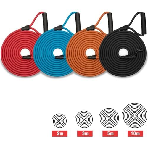 Long Dog Leash 2M 3M 5M 10M Round Nylon Braided Rope Leashes With Cotton Handle Outdoor Training Walk For Small Medium Big Dogs