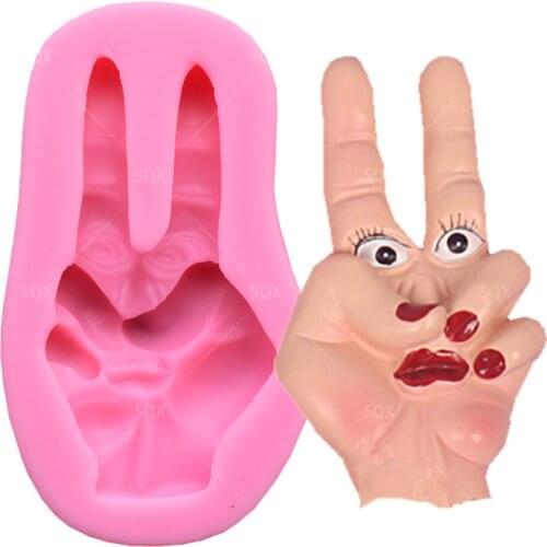 Finger Monster Mould Halloween Fondant Cake Decoration Silicone Molds Cupcake Baking Tools Handmade Soap Mold SQ17132