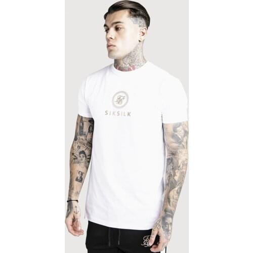 Men T Shirt Fashion printing siksilk Short Sleeve T-shirt Men Summer New Man Casual Tee Shirt Homme Hip Hop Streetwear Tshirt