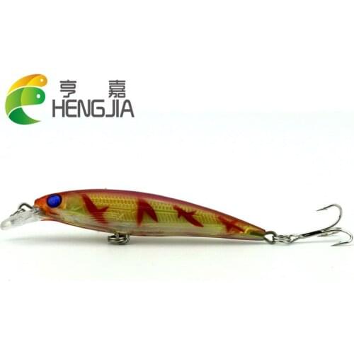 HENGJIA 5cm 7.2g hard plastic diving minnow fishing lures wobbler pike carp trout catfish crankbaits pesca fishing tackles