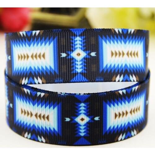 22mm 25mm 38mm 75mm Geometry Cartoon pattern printed Grosgrain Ribbon party decoration 10 Yards X-04001
