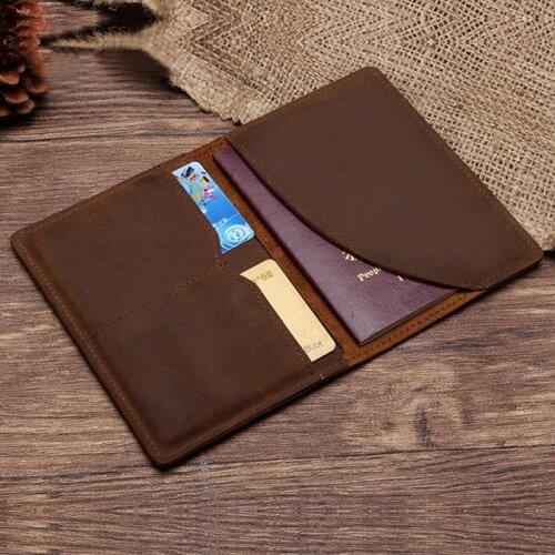 100% high quality brand new Brown bag Passport Wallet jacket travel bag zero wallet bag purse purses