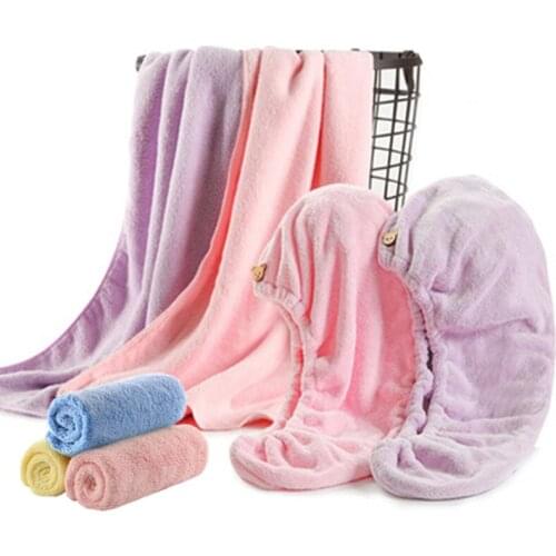 Curbblan Bath Towel Sets Shower Absorbent Adult Towels Solid Bathroom Soft Hair Dry Towel For Home Washcloth In Stock 4pcs/7pcs
