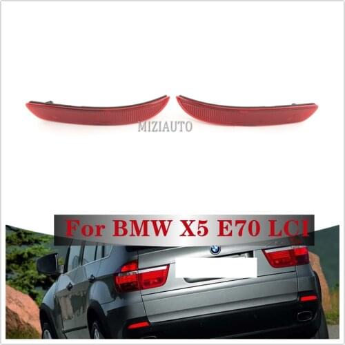 Rear Bumper Reflector Fog Warning Light Brake Light For BMW X5 E70 LCI 63217158949 Tail Lamp Stop Light Cover Car Accessories