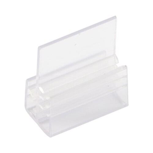 Clear Price Tag Holders Rigid Tooth-like Design Holds Price Label Badge Sign Display