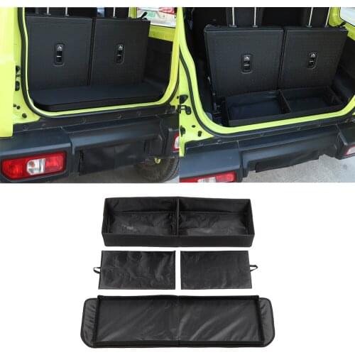 Fit for Suzuki Jimny 2019+ Rear Car Trunk Cargo Foldable Storage Box Organizer Multi-Purpose Holder Stowing Tidying Accessories