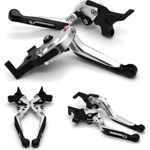 With logo Motorcycle Frame Ornamental Foldable Brake Handle Extendable Clutch Lever For DUCATI STREETFIGHTER /S