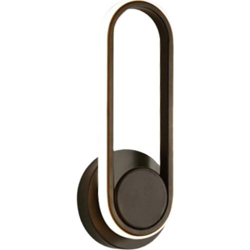 Modern LED Black Wall Sconce Light Lighting for Bedside Bedroom Entrance Porch Aisle Corridor Hall Loft Indoor Decoration Lamp