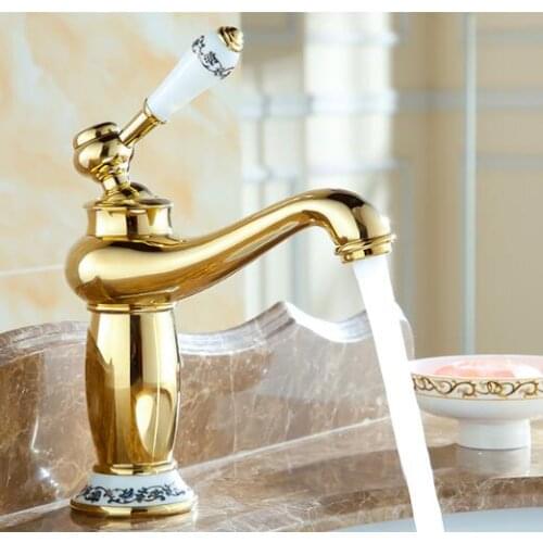Vidric Contemporary Concise Bathroom hot and cold Brass Basin Sink Faucet Single Handle water tap