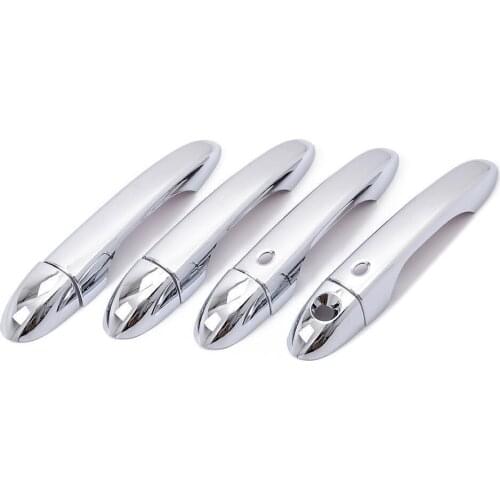 Exterior Car Door Handles Bar Cover ABS Chrome 8pcs Fit For Jeep Cherokee 2014 2015 2016 Car Styling