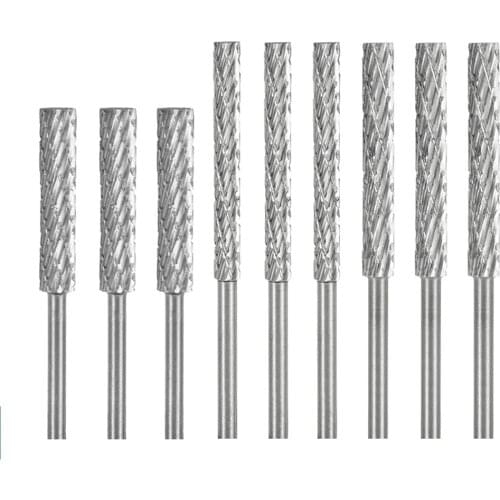 1/8'' Shank HSS Rotary File 3mm 4mm 5mm 6mm Double Cut Rotary Burr