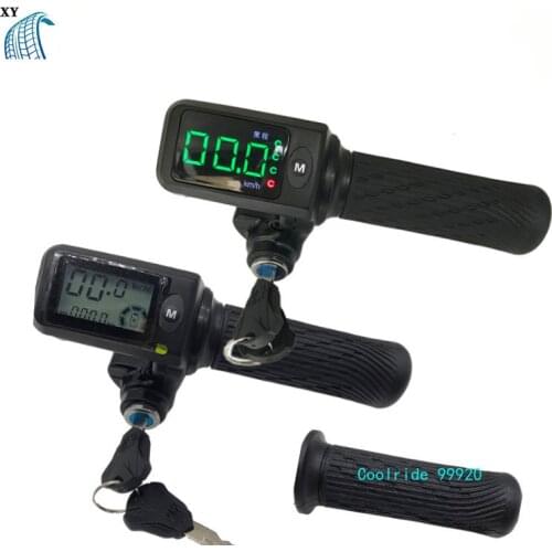 36v48v60v Universal Power Display Grip for Electric Scooter Car with Steering Handle Instead of Driving LCD Speed Regulator