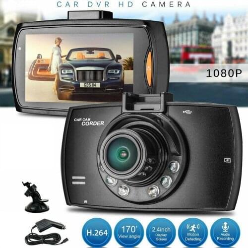 Car DVR Road Dash Video Camera Recorder 2.4" LCD Display Auto Driving Dashcam Recorder 1080P Cameras Vehicle HD Night Vision