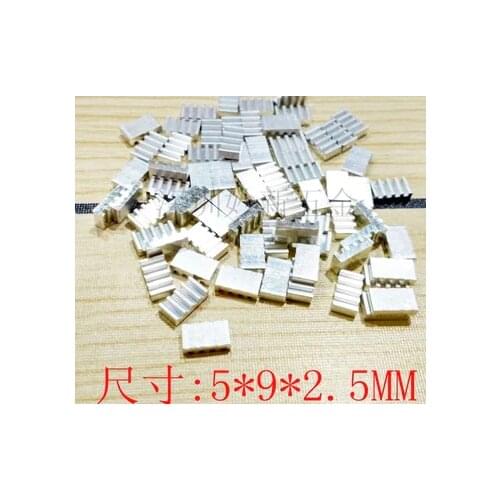 Free Ship 20pcs High quality aluminum heat sink 5*9*2.5MM chip radiator router motherboard radiator aluminum blocks IC Heatsink