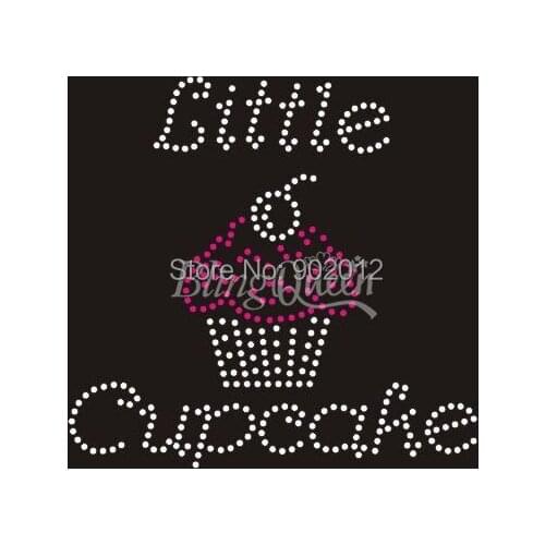 BlingQueen 25pcs/lot Korean Rhinestone Transfers Cupcake Design Free Shipping