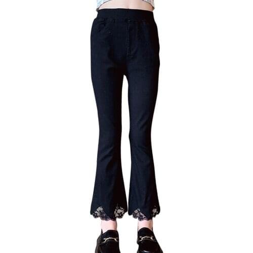 Jeans Girl High Quality Jeans Girls Spring Autumn Kid Jeans Teenage Childrens Clothing 6 8 10 12 14