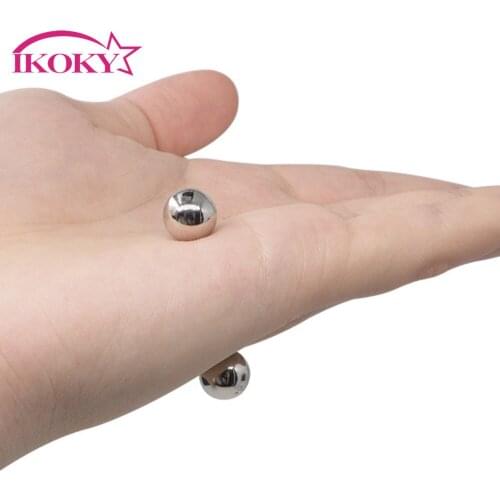 IKOKY 1/2 pair Magnetic Orbs Nipple Clamps Strong Labias Clip Clitoris Stimulator Sex Shop Ultra Powerful Sex Toys For Women
