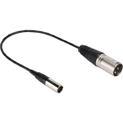 Mini XLR 3PIN Male to XLR 3PIN Male to fit for Canon Audio Cable for Transfering Camera Microphone Interface
