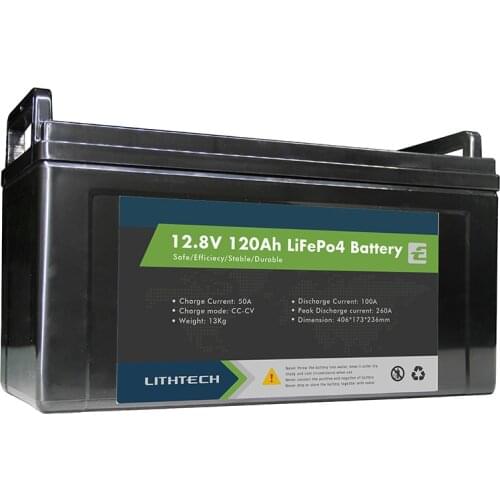 Lithtech Lifepo4 BMS Lithium Battery Pack 12v 24v 100ah 120ah 150ah 200ah 300ah Lifepo4 Lithium Ion Battery 12v rechargeable