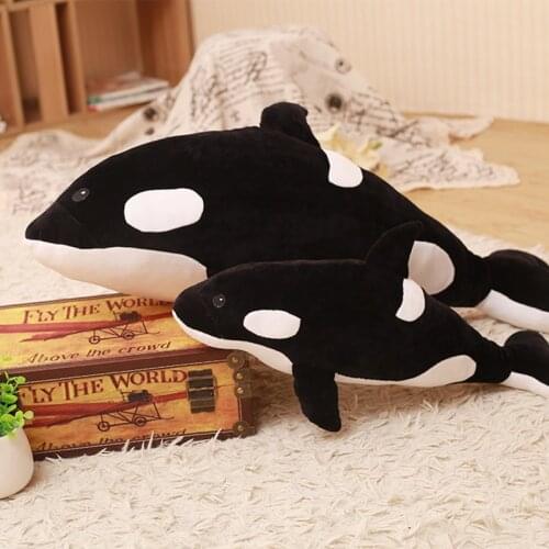 Killer whale doll pillow whale Orcinus orca black and white whale plush toy doll shark kids boys girls soft toys