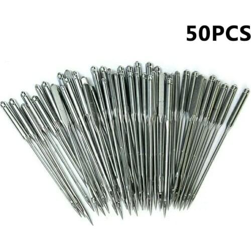 50pcs/set silver sewing machine needle assortment set general accessories Home DIY Sew Needle Tool